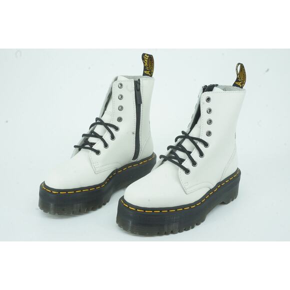 Doc Martens Jadon Platform White combat ankle boots size 5 M laces Dr. Womens - Picture 4 of 12